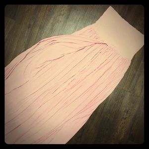 Long flowing Maternity photo shoot dress